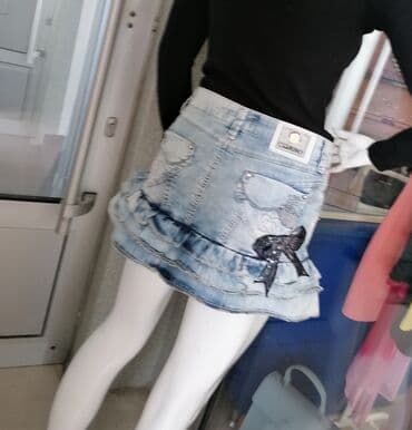suknja sorc stradivarius: S (EU 36), Mini, bоја - Svetloplava — 1