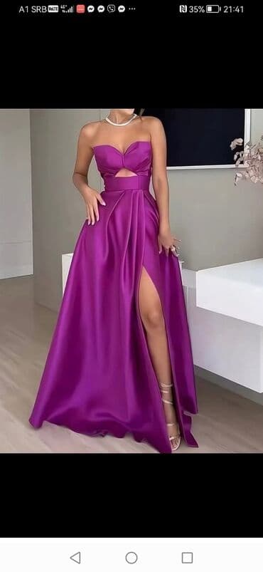 elegantni sorcevi: One size, bоја - Ljubičasta, Večernji, maturski, Top (bez rukava) — 1