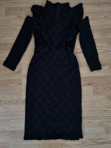 haljine s: 9Fashion Woman S (EU 36), bоја - Crna, Dugih rukava — 1