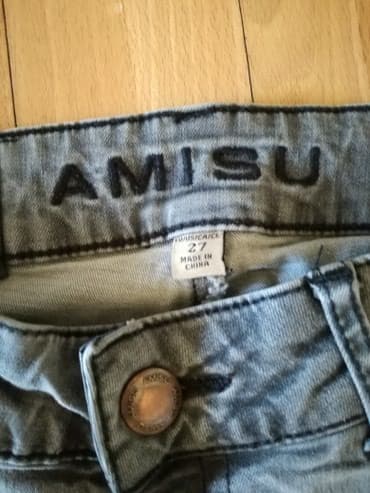 amisu srbija: Amisu siv džins velicina 27. PO struka 36/38. Duzina 101 — 4