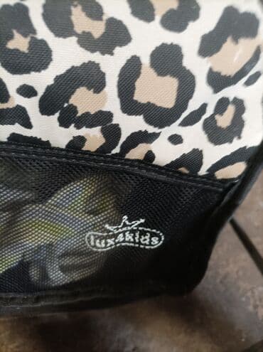poklanjam stvari za bebe 2023: Dečija kolica marke Lux4kids sa leopard printom. Kolica imaju korpu za — 4