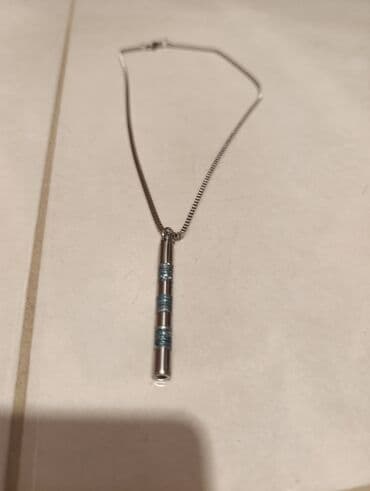 srebrne ogrlice sa imenom cena: Ogrlica sa priveskom, Handmade, Materijal: Srebro — 2