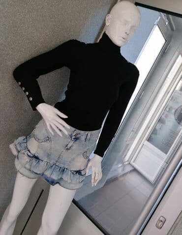 suknja sorc stradivarius: S (EU 36), Mini, bоја - Svetloplava — 6