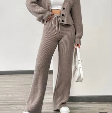 elegantne pantalone sa visokim strukom: L (EU 40), Visok struk, Šalvare — 3