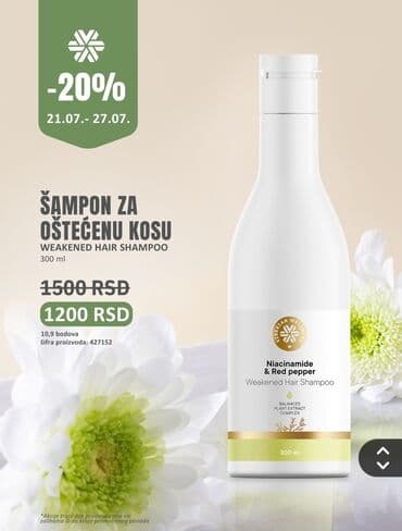 Nega kose: Šampon za kosu formulisan za oštećenu kosu, sa niacinamidom i — 1