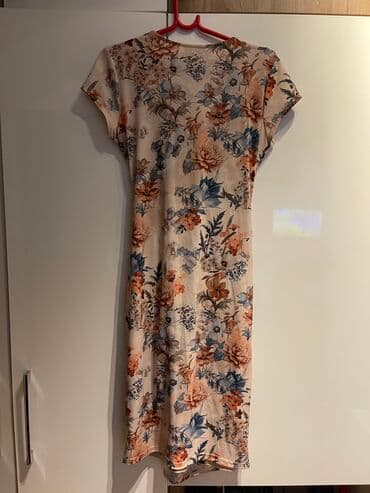 kaftan haljina: Bоја - Šareno, Koktel, klub, Kratkih rukava — 2