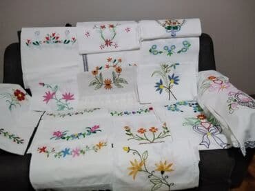 Towels: Floral, color - White — 7