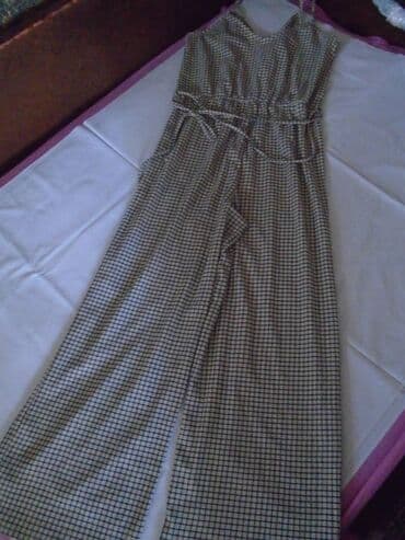 crni kombinezon zara: H&M, L (EU 40), Karirani, bоја - Bež — 1