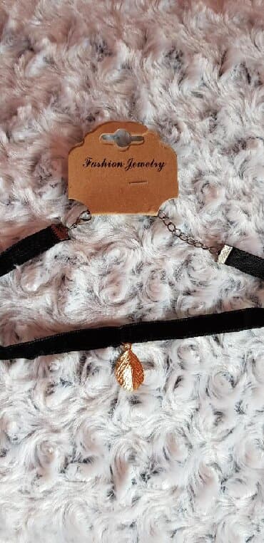 srebrni krst ogrlica: Choker, Handmade — 1