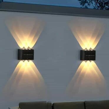 okapnice za krov cena: 6 LED solarnih zidnih svetala za spoljnu upotrebu/2 komada. Opremljen — 12
