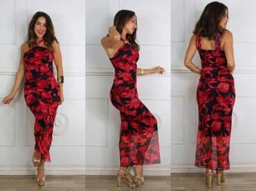 elegantni sorcevi: One size, bоја - Crvena, Večernji, maturski, Na bretele — 1