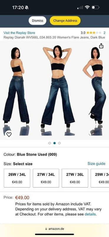 pantalone za planinarenje: REPLAY široke moderne pantalone, naznačene veličine 29 — 7