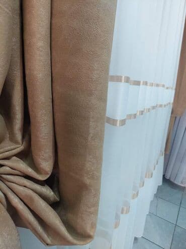 etisoni na metar: Light filtering curtains, color - White — 4