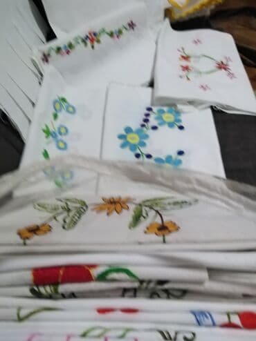 Towels: Floral, Embroidery, color - Multicolored — 7