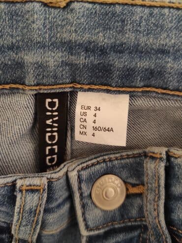 lidl pantalone: H&M farmerke veličina 34. Dubok model. Poluobim struka 30/34 — 5