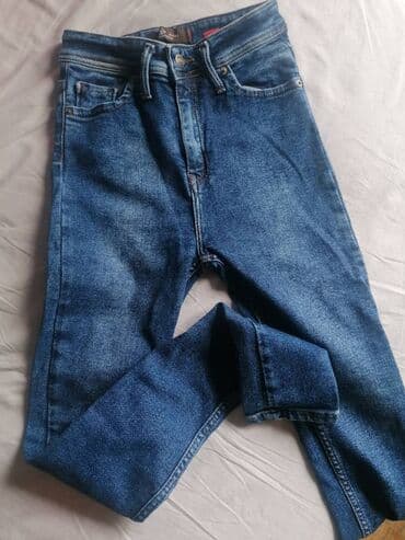 denim kozmetika: Teksas, Visok struk, Skinny — 5
