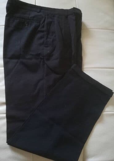 Muška odeća: Pantalone crne "Nicola*s" vel 104/46. Obim struka 72 cm, obim bokova — 1