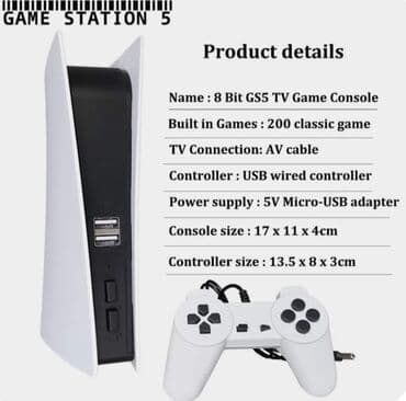 Elektronika: 8-bitna Game Station sa Retro Classic Game AV izlazom CENA 3500 din — 8