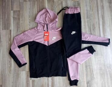 elegantne pantalone sa visokim strukom: Nike, Komplet: Duks, Pantalone — 7
