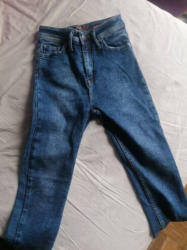 denim kozmetika: Teksas, Visok struk, Skinny — 6