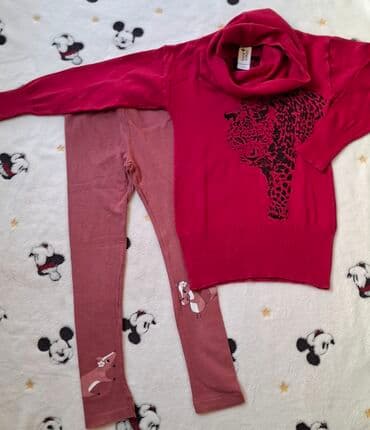 paket odece m: Paket: Helanke, Majice, Pantalone, Za devojčice, uzrast: 7-8 godina — 7