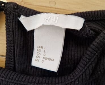 haljine s: H&M L (EU 40), bоја - Crna, Oversize, Kratkih rukava — 2