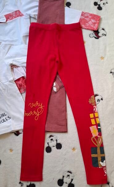 paket odece m: Paket: Helanke, Majice, Pantalone, Za devojčice, uzrast: 7-8 godina — 4
