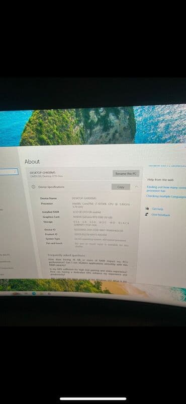 intel računari: Prodajem kompijuter omen 30l sa navedenim specifikacijama Uz to ide — 2