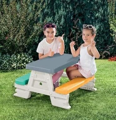 Nameštaj: 🤗🆒🆕🆕 PIKNIK KLUPA 🆕🆕🆒🤗 🥳Za 4 osobe 🤩👫👭 ✅Dimenzije dečijeg stola sa — 3