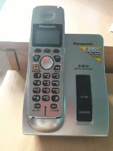 lav pivo cena: Bezicni fiksni telefon marke Panasonic. Ocuvan, sa novom baterijom ali — 5