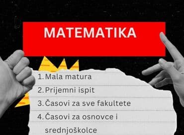zena za pomoc u kuci beograd: Nudim privatne časove matematike za pripremu male mature, prijemnih — 1