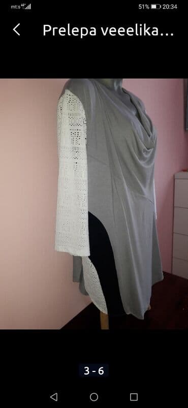 svecane pantalone i tunike: One size, bоја - Siva — 2