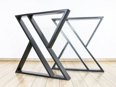 iznajmljivanje klupa i stolova: Noge za sto 034 Dimenzija 70x72cm Materijal : Metalna cev 60x20 — 3