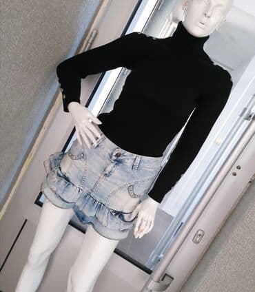 suknja sorc stradivarius: S (EU 36), Mini, bоја - Svetloplava — 5
