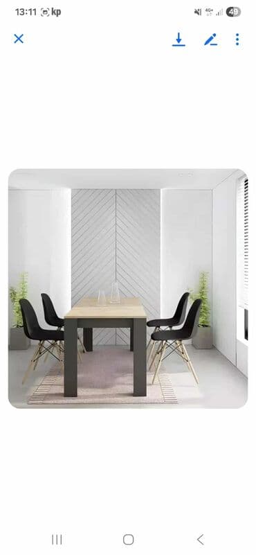 polovan namestaj iz inostranstva u palanci: 07. Trpezarijski set Kadiz 21500din. Dimenzije stola: 152x72x76 cm — 4