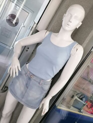 suknja sorc stradivarius: S (EU 36), bоја - Svetloplava — 4