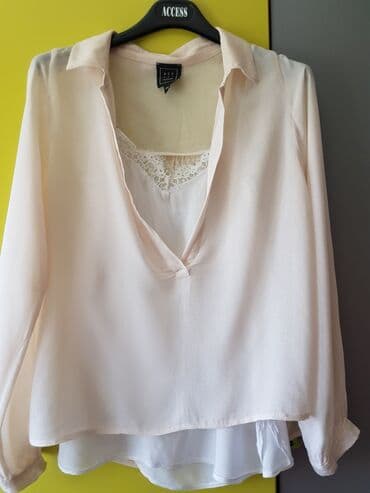 bluza s: S (EU 36), Pamuk, Jednobojni, bоја - Bela — 2