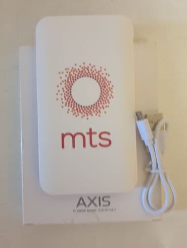 polovni telefoni pancevo: EXTERNA BATERIJA (power bank) marke MTS AXIS, kapaciteta 5000mAh. Uz — 1