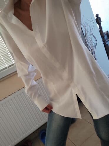 H&M, S (EU 36), Jednobojni, bоја - Bela — 5