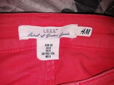 Farmerke: H&m uske farmerke, za oko 60-63kg,vel:38, kao nove, prelepa boja — 2