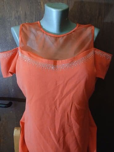 zara haljina s: 2XL (EU 44), bоја - Crvena, Večernji, maturski, Kratkih rukava — 3