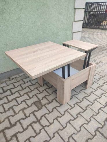 polovan namestaj iz inostranstva u palanci: Transformer sto Sto 2 u 1 80*80 / 160*80 U svim bojama univera Klasik — 2
