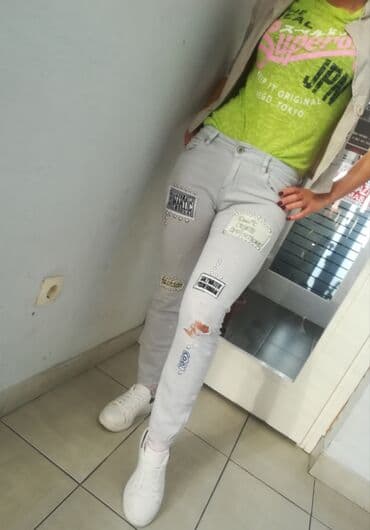 farmerice s: Extra farmerice uvoz Pariz Odgovara vel S M Divan teksas sa elastinom — 3