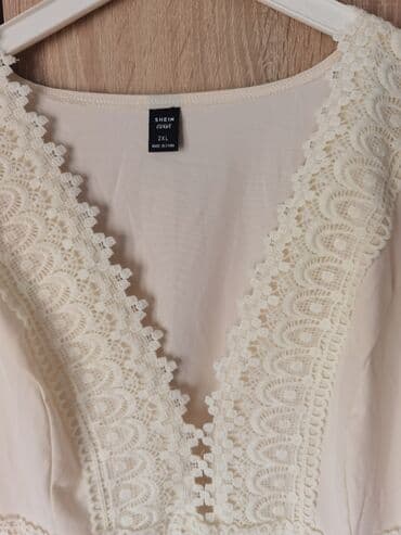 tiffany bela haljina: 2XL (EU 44), bоја - Bela, Večernji, maturski, Kratkih rukava — 3