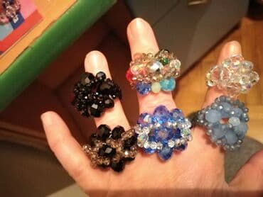 nakit od hiruskog celika novi sad: Ženski prsten, Handmade, Materijal: Kristal, Cirkon — 12