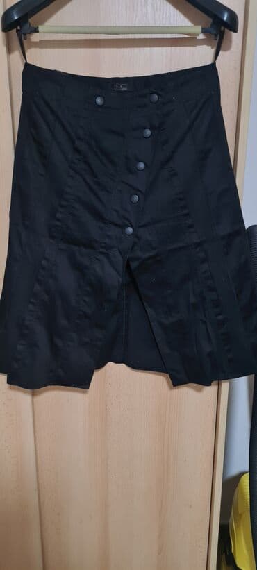 letnje pantalone za punije: L (EU 40), Midi, bоја - Crna — 1