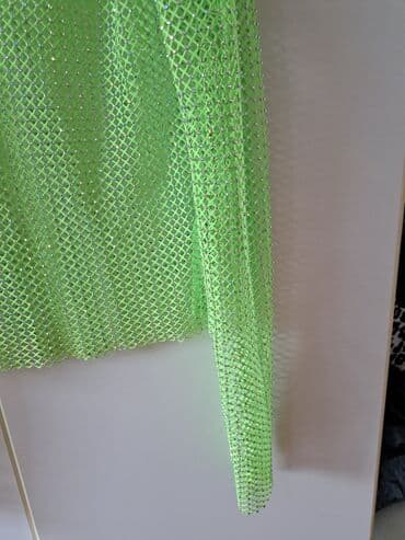 midi haljine h m: One size, Vez, Jednobojni, bоја - Zelena — 5