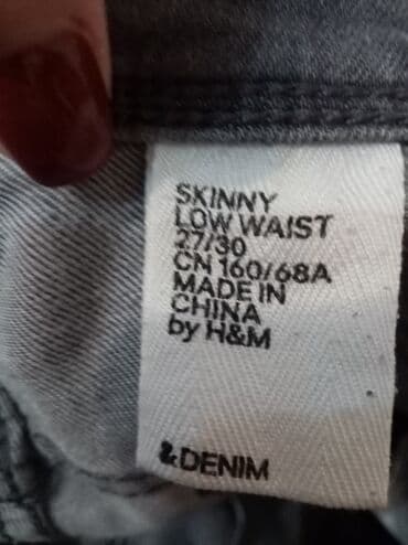 skinny fit farmerke: 27, 30, Teksas, Normalan struk, Skinny — 4