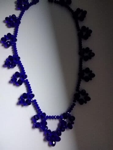 biserne ogrlice bižuterija: Biserna ogrlica, Handmade, Materijal: Kristal — 5
