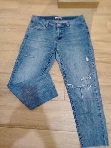 pantalone s: Ženske farmerke Springfield, br.40, deblji teksas, kraći model, 100% — 1